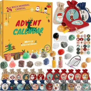 Adventskalender 2024 für Kinder Kristalle Edelsteine