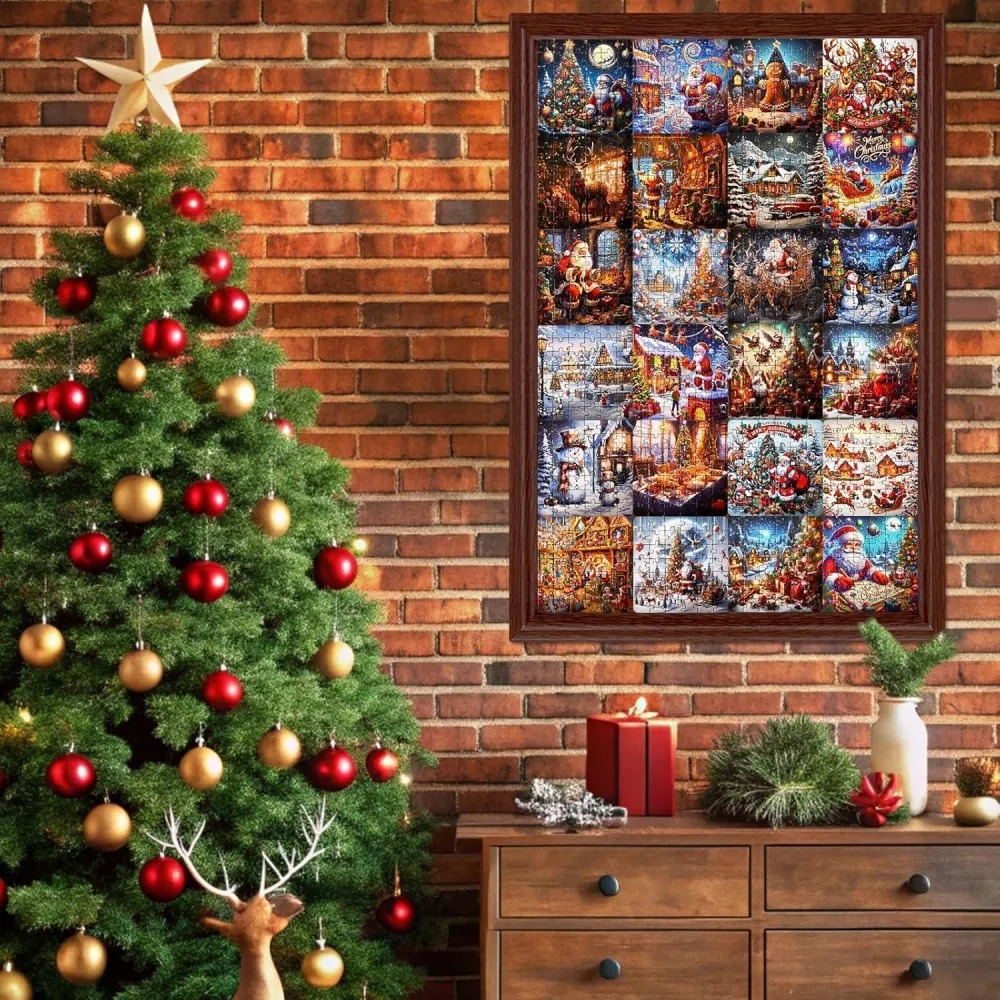 Adventskalender 2024 Puzzle Set 1008 Teile Weihnachts