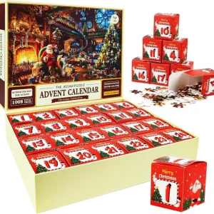 Adventskalender 2024 Weihnachtspuzzle 1008 Teile