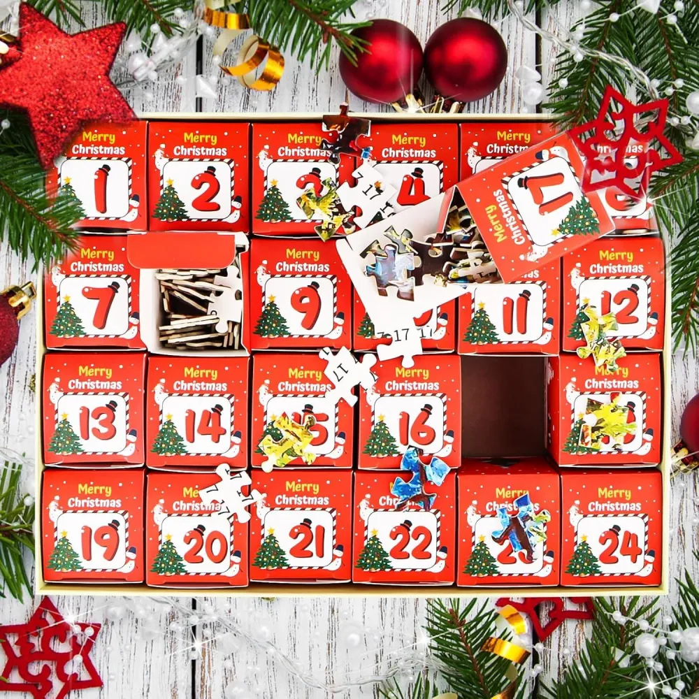Adventskalender 2024 Weihnachtspuzzle 1008 Teile