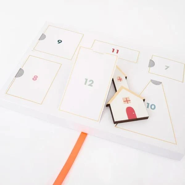 Adventskalender aus Holz - Festliches Dorf - Meri Meri