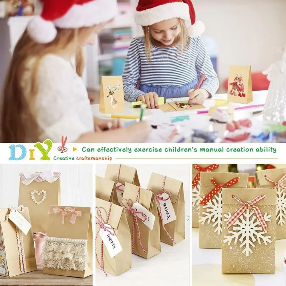 Adventskalender Kraftpapiertüten Weihnachtskalender DIY Set