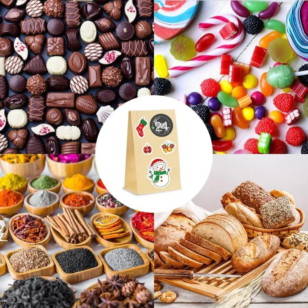 Adventskalender Kraftpapiertüten Weihnachtskalender DIY Set