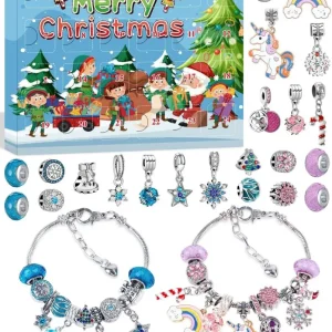 Adventskalender Mädchen 2024: Einhorn Schmuck Set Kinder