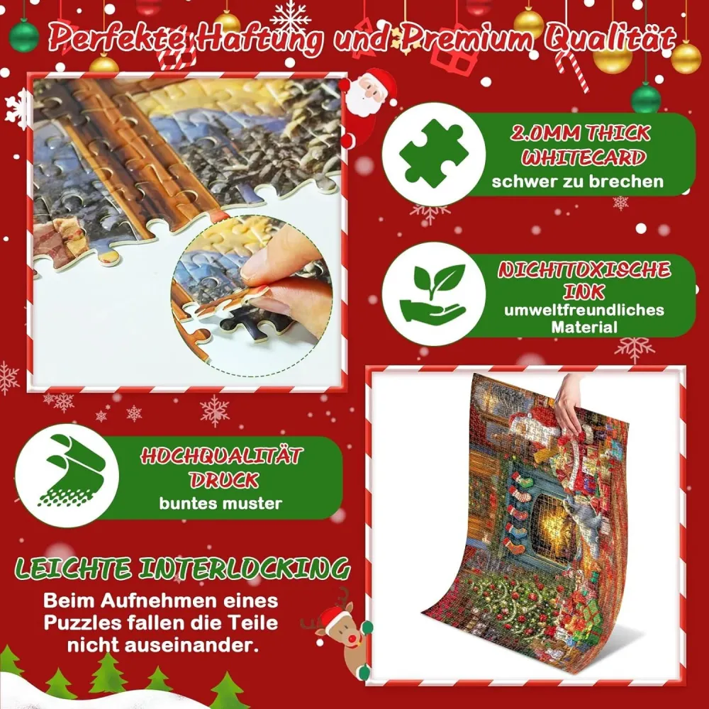 Adventskalender Puzzle 2024 für Kinder und Erwachsene, 1008