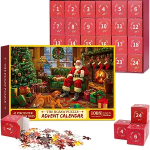 Adventskalender Puzzle 2024 Weihnachten 1008 Teile