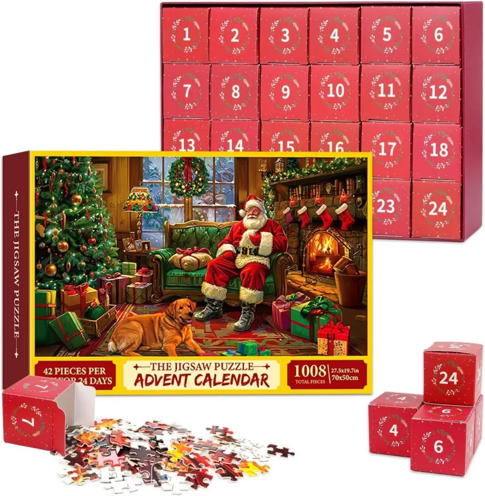 Adventskalender Puzzle 2024 Weihnachten 1008 Teile