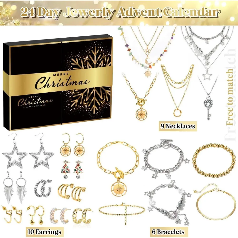 Adventskalender Schmuck Frauen Mädchen 2024