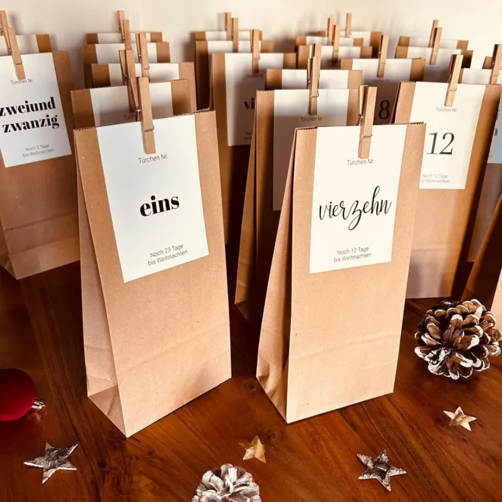 Adventskalender Set "Typo"