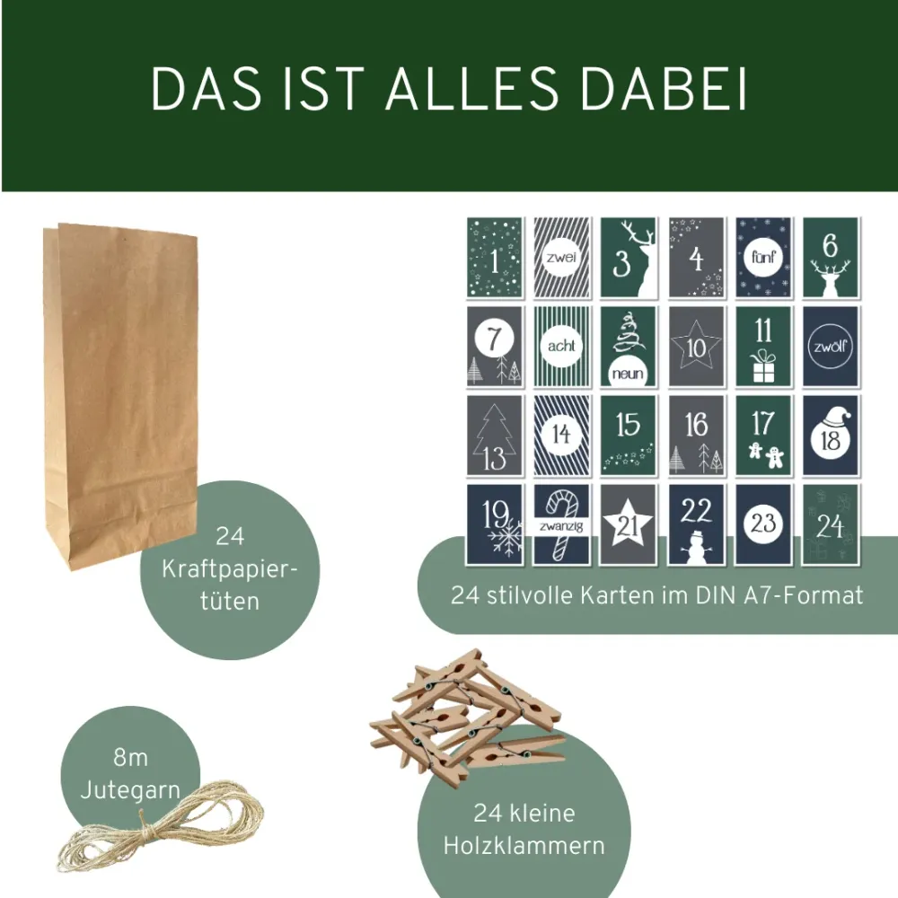Adventskalender Set "Winterzauber"