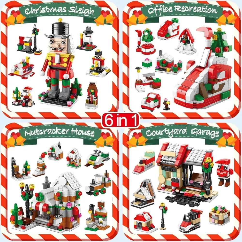 Adventskalender Weihnachtsbaum Bauklötze Set 24-tlg. für