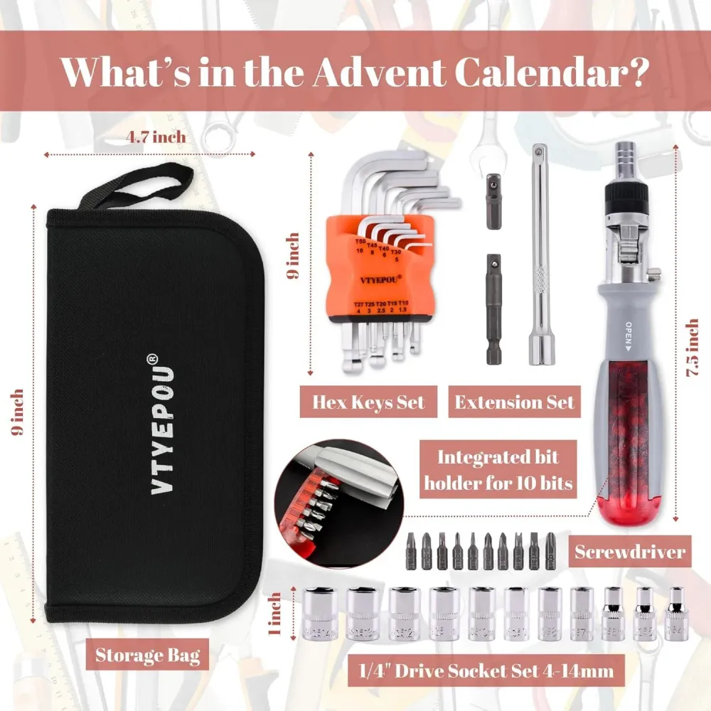 Adventskalender Werkzeug für Männer - 24--1