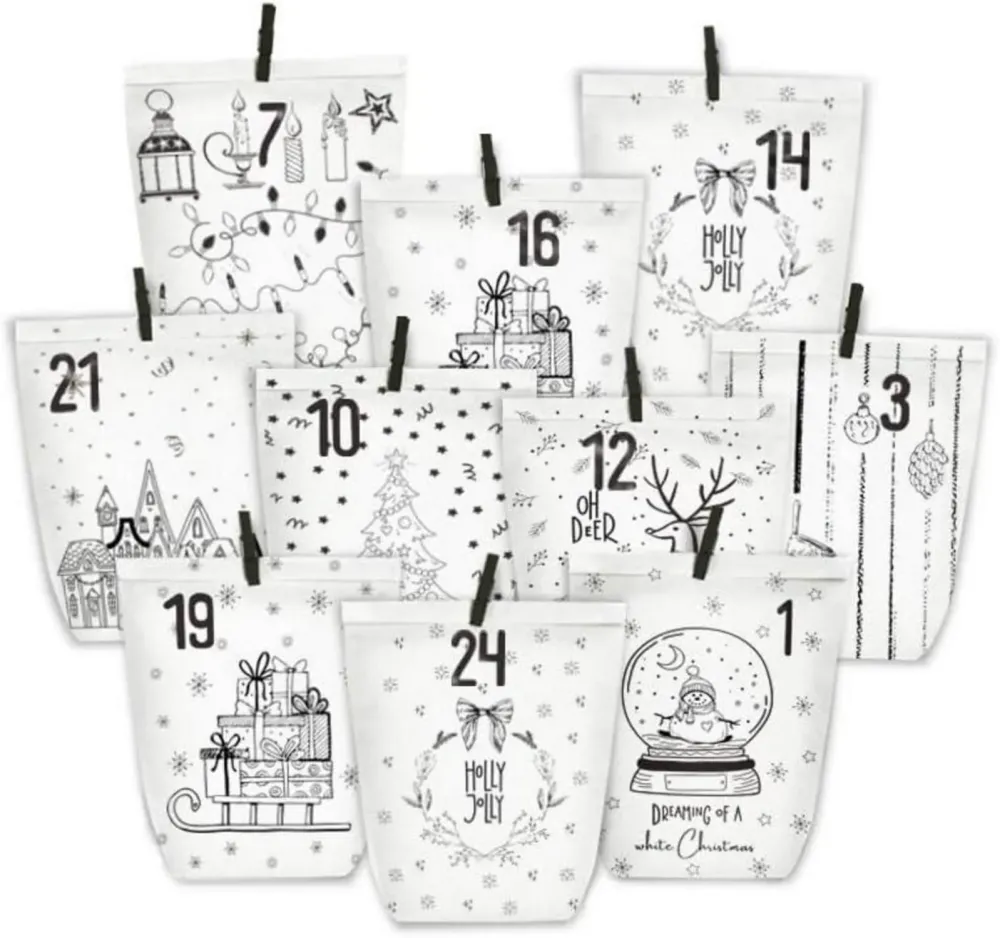 Adventskalender zum Befüllen 24 Weihnachtskalender