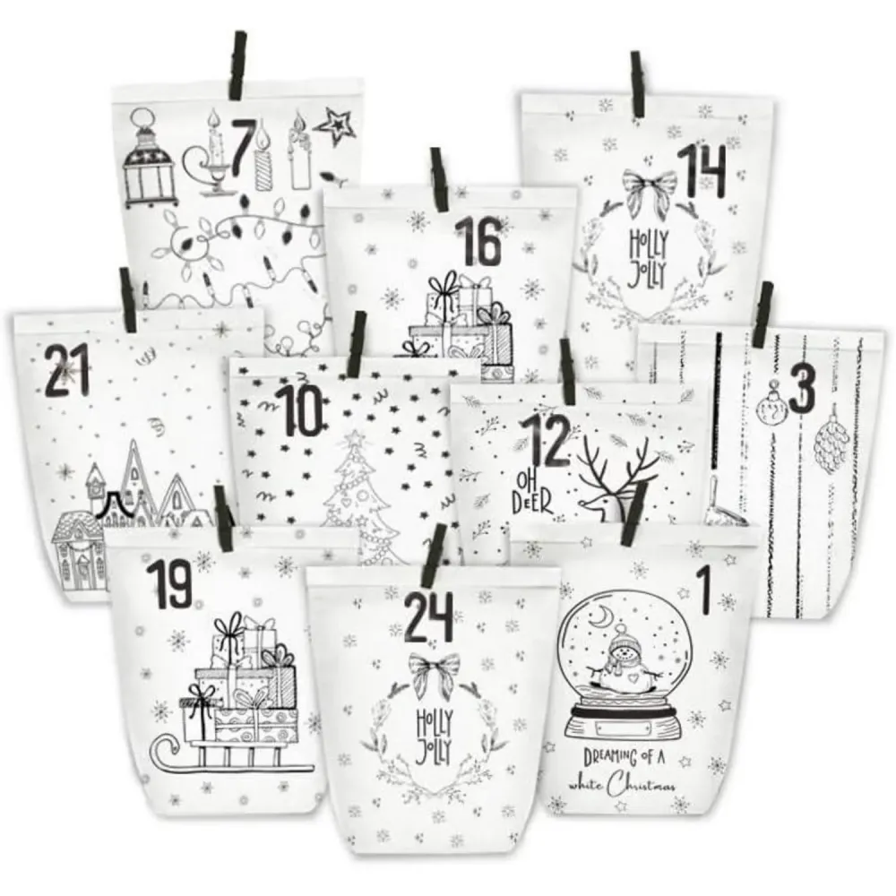 Adventskalender zum Befüllen 24 Weihnachtskalender
