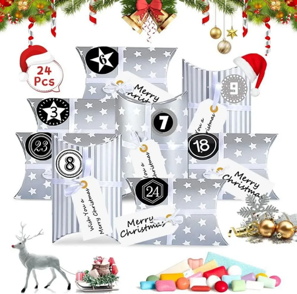 Adventskalender zum Selber Basteln und Befüllen mit 24