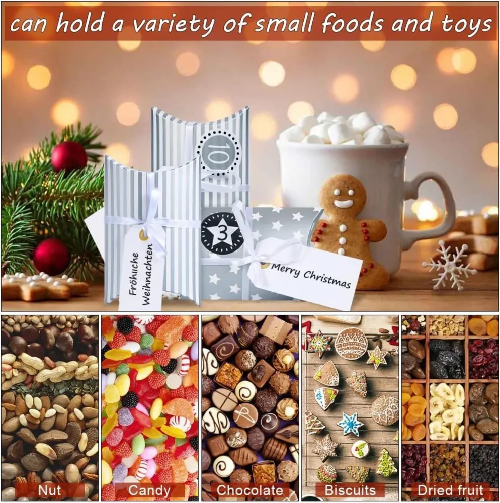 Adventskalender zum Selber Basteln und Befüllen mit 24