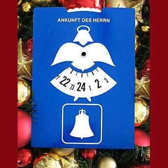 Die Adventsscheibe - Parkscheibe als Adventskalender