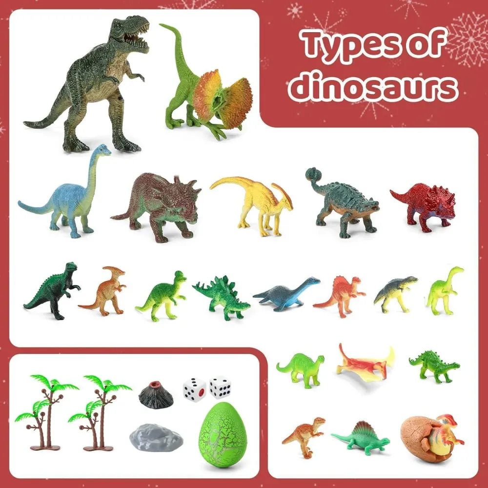 Dinosaurier Adventskalender 2024 Kinder Weihnachts Countdown