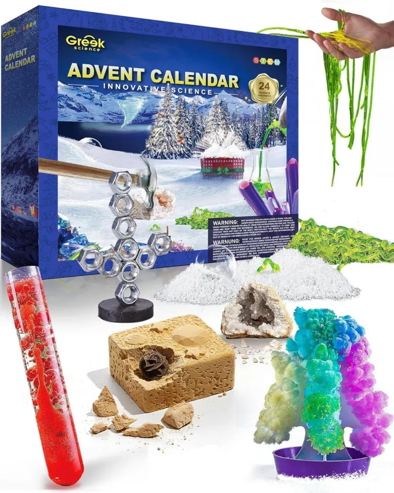 Griechischer Wissenschafts-Adventskalender 2024 für Kinder