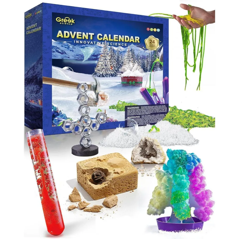 Griechischer Wissenschafts-Adventskalender 2024 für Kinder