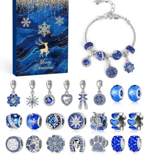 Königsblauer Schmuck Adventskalender 2024 - DIY Perlen