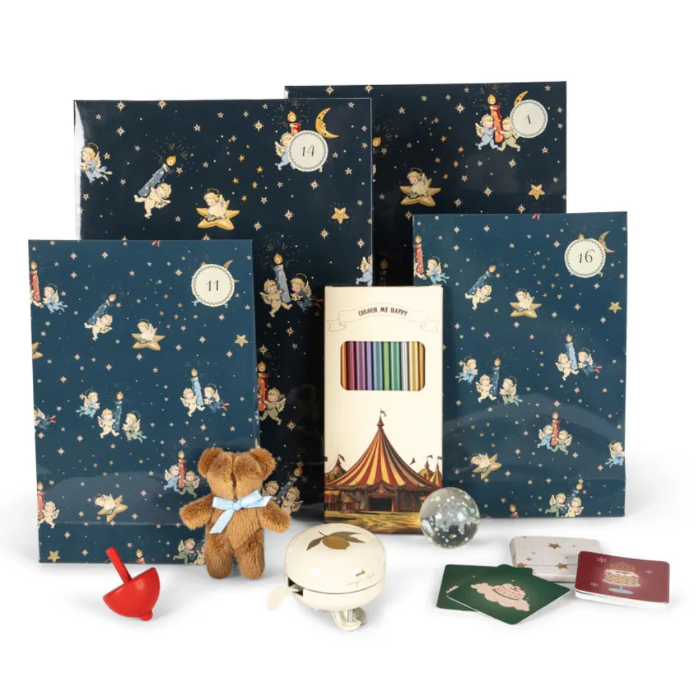Konges Slojd Adventskalender 24 Geschenke blau