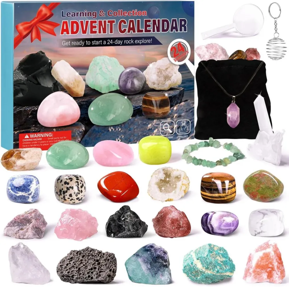 Kristalle Adventskalender 2024 für Kinder - Gesteine