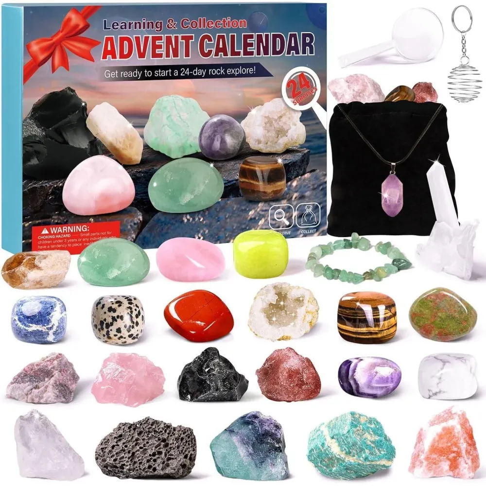 Kristalle Adventskalender 2024 für Kinder - Gesteine