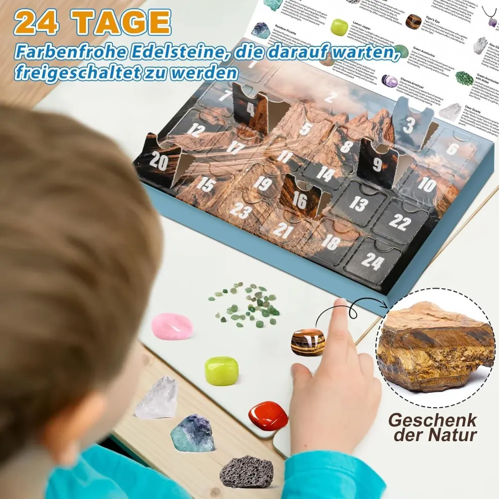 Kristalle Adventskalender 2024 für Kinder - Gesteine