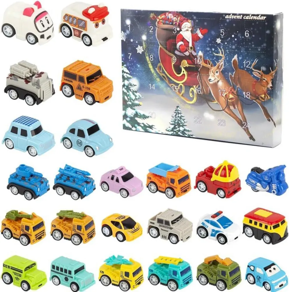 OBEST Adventskalender 2024 Auto Countdown Spielzeug für