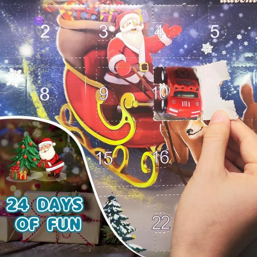 OBEST Adventskalender 2024 Auto Countdown Spielzeug für