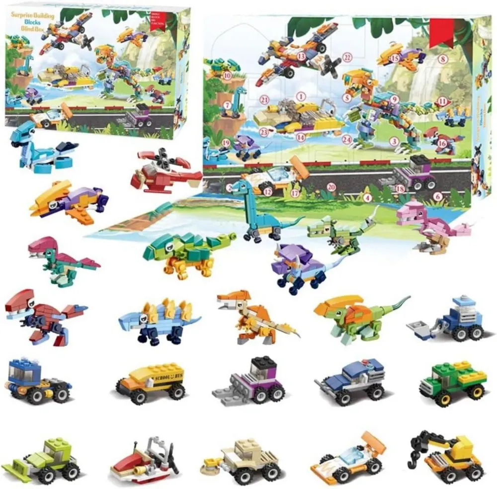 OBEST Adventskalender 2024 Kinder Dinosaurier Modell