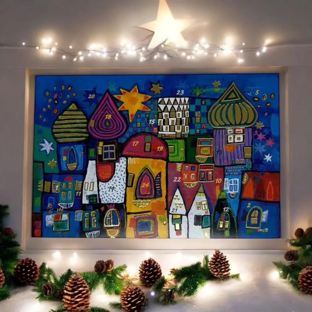 Postkarte Adventskalender