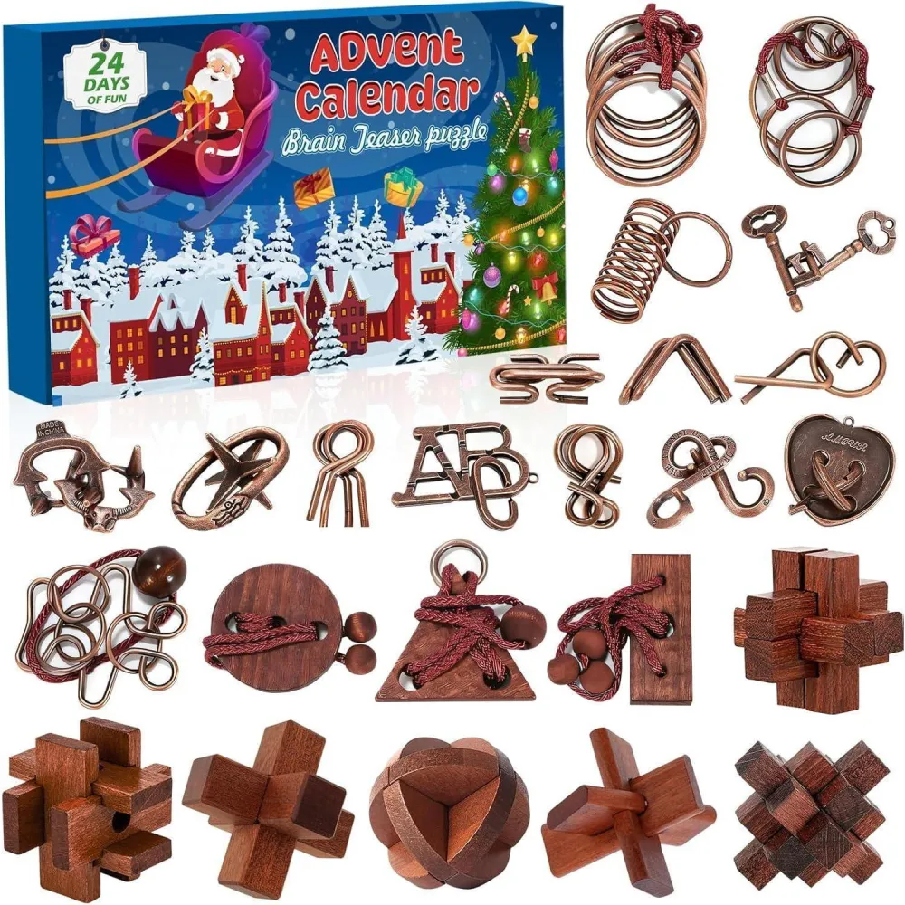Puzzle Adventskalender 2024: Weihnachtspuzzle Geschenke für
