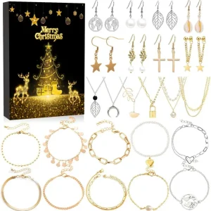 Schmuck Adventskalender 2024 Weihnachtskalender 24 Mode