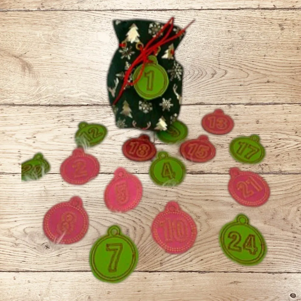 Stickdatei Adventskalender Zahlen Set 771