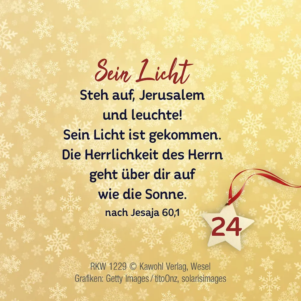 24 Tage voller Freude (Adventskalender-Rollbox)