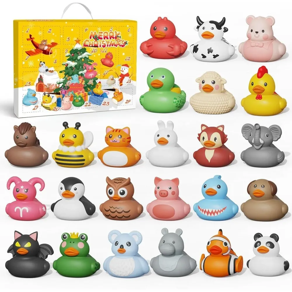 Weihnachts Adventskalender Enten Badeenten 24 Stück