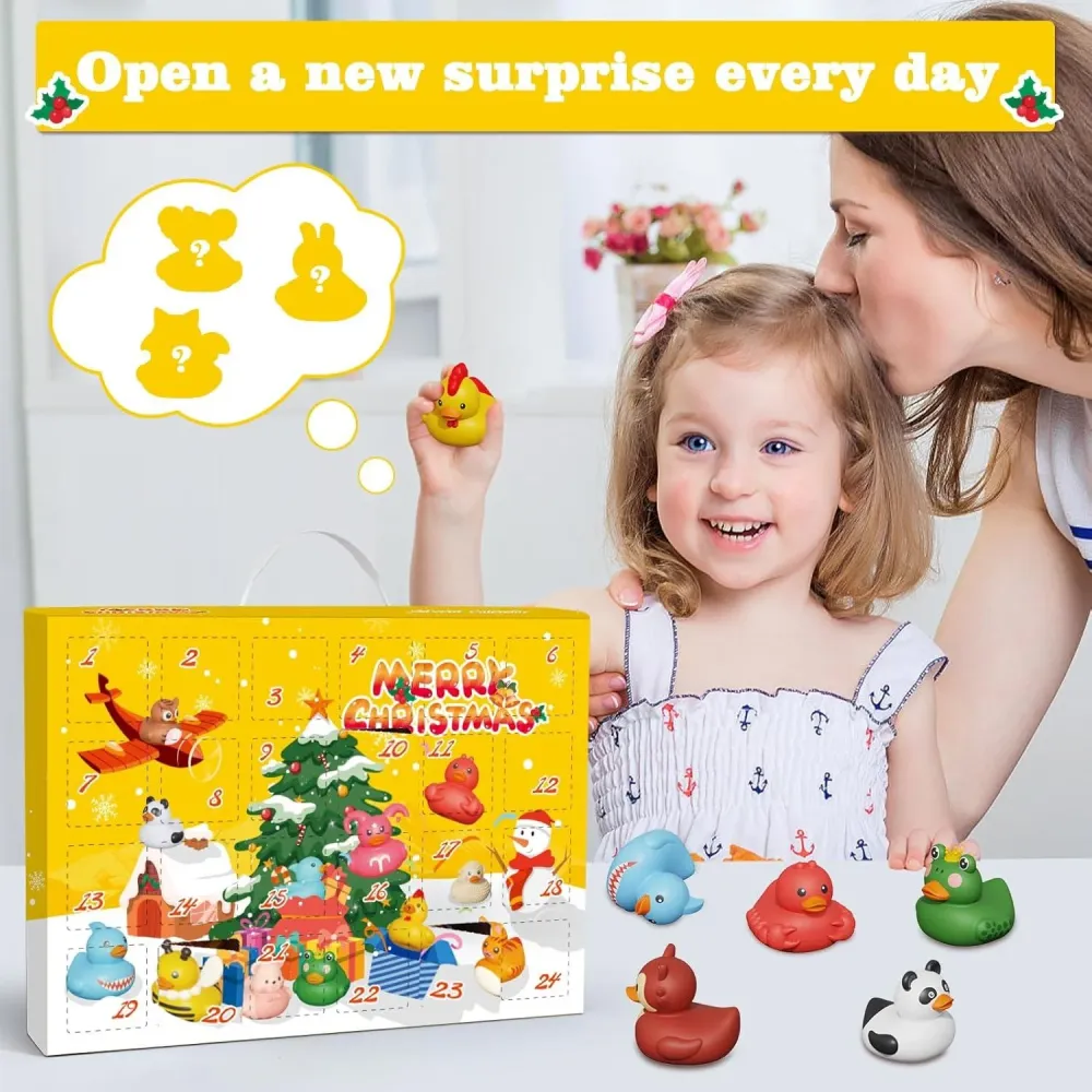 Weihnachts Adventskalender Enten Badeenten 24 Stück