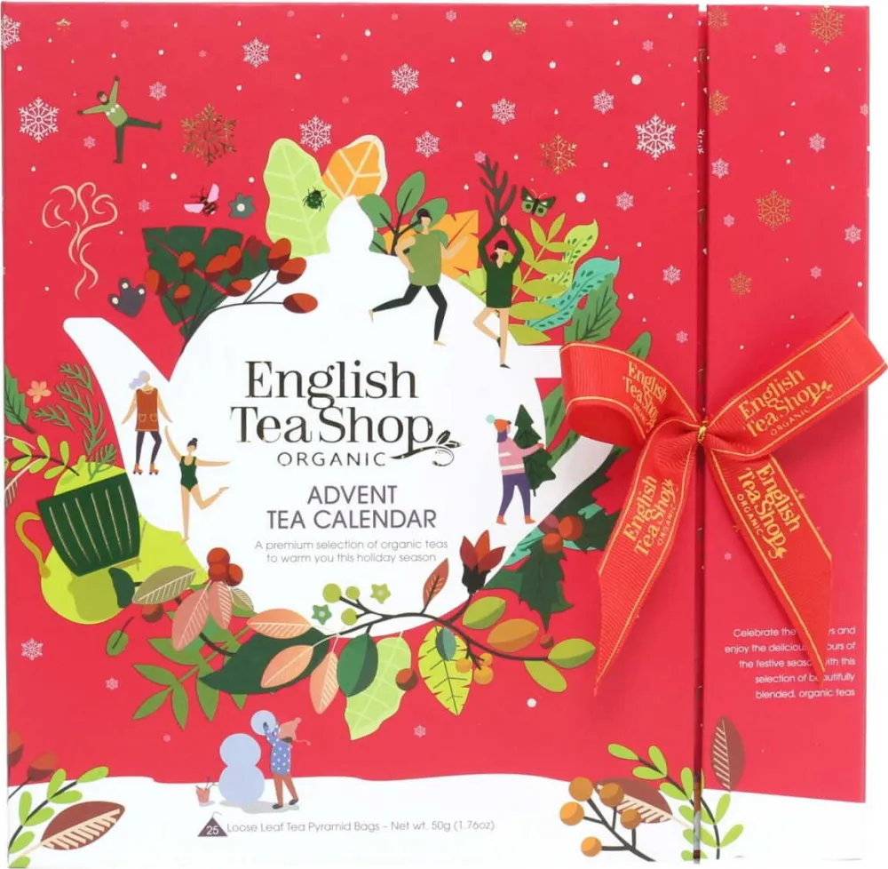 Weihnachtsteeset Adventskalender rot (25x2) 50g English Tea Shop