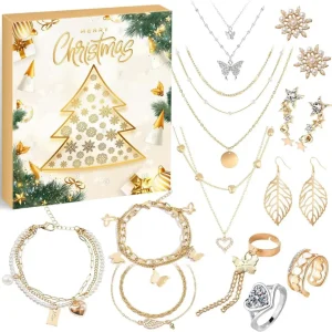 ZJTAPE Damen Schmuck Adventskalender 2024 - 12