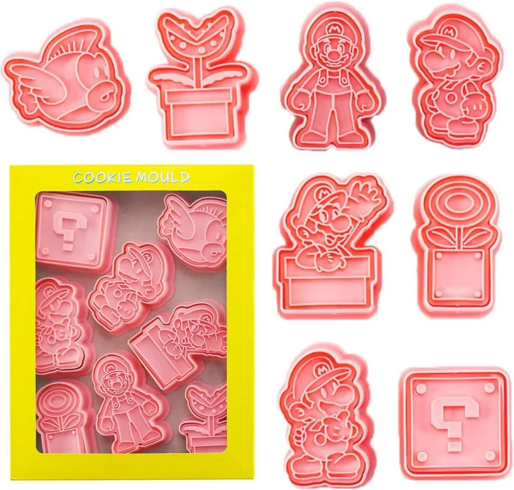8-teiliges Cartoon Keks Ausstechformen Set für Kinder Party