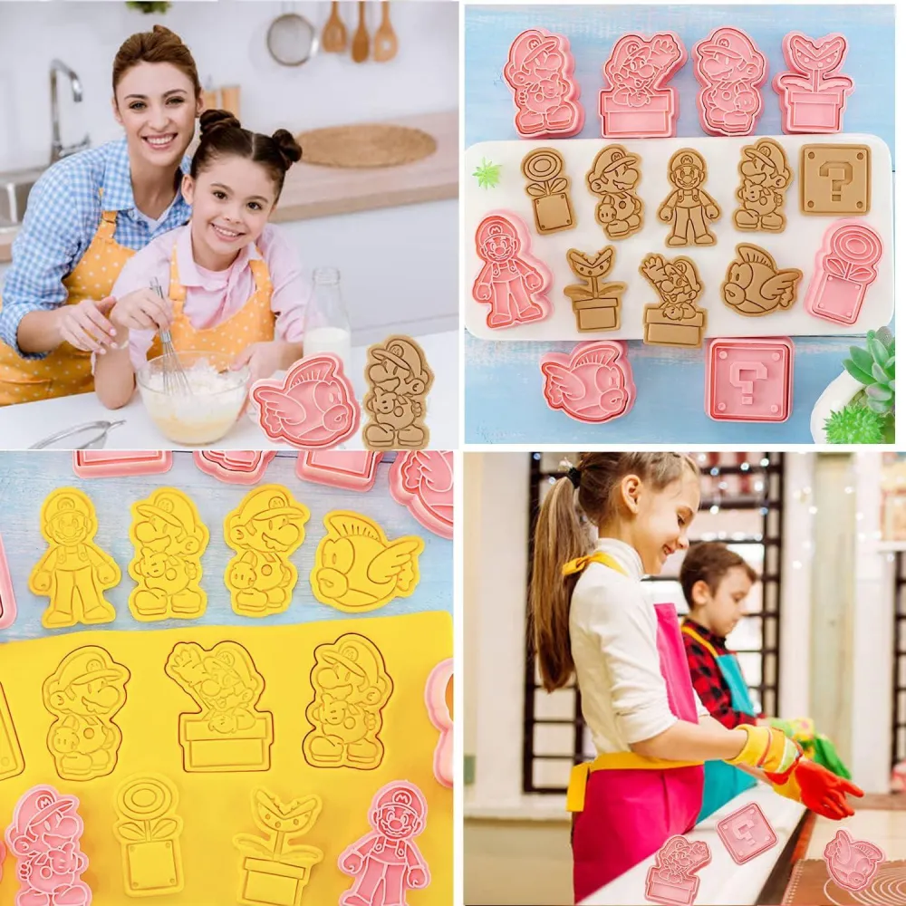 8-teiliges Cartoon Keks Ausstechformen Set für Kinder Party