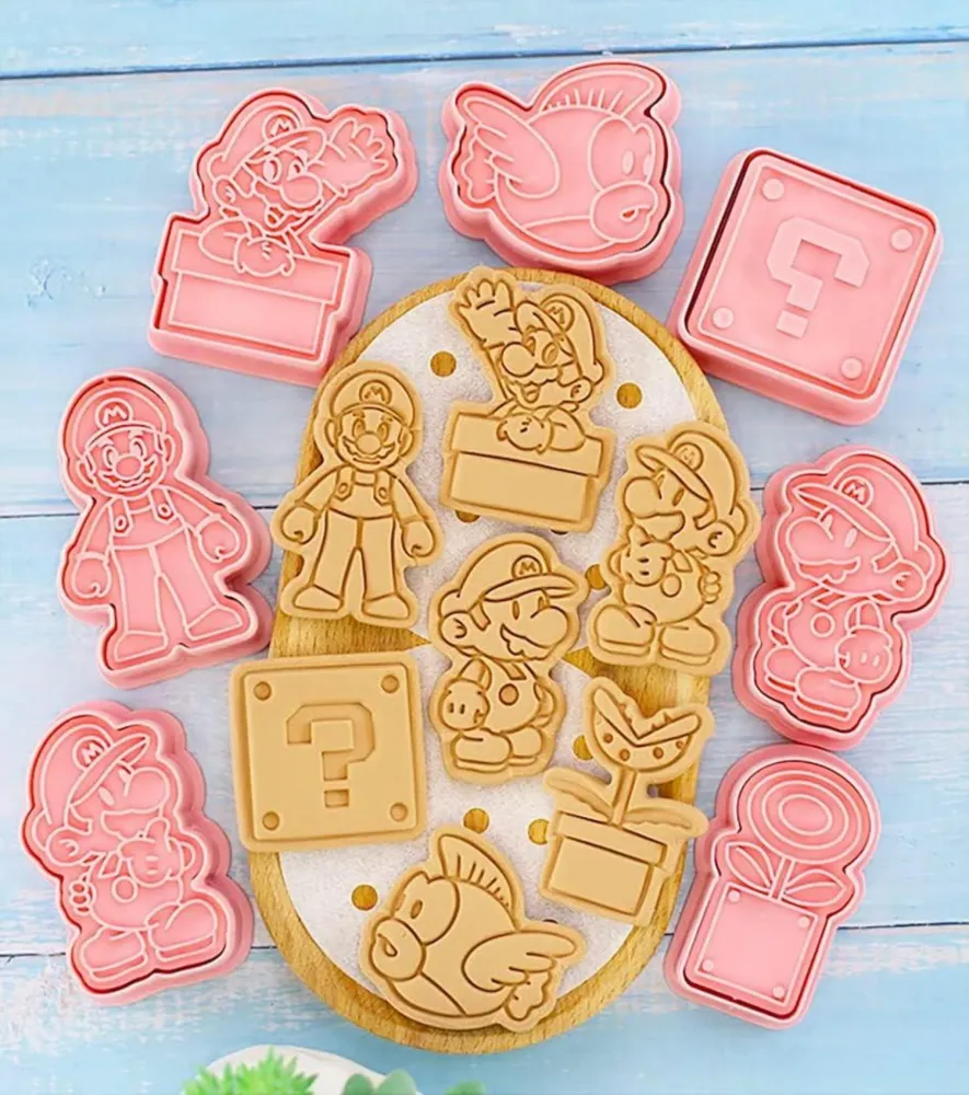 8-teiliges Cartoon Keks Ausstechformen Set für Kinder Party