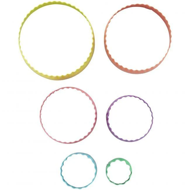 Doppelseitige runde Ausstechformen Set/6