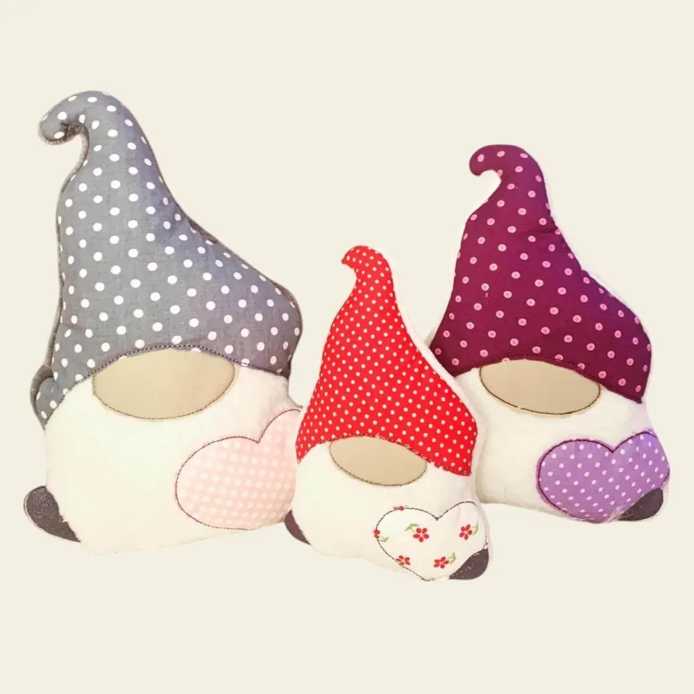 Stickdatei Doodle Wichtel Gnome mit Herz Hoop Set 907