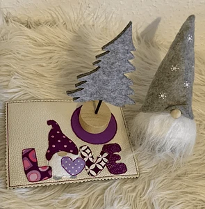 Stickdatei Mug Rug Doodle Wichtel Gnome Love Set 907