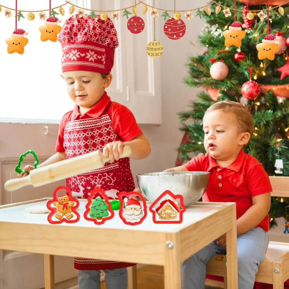 Weihnachts-Ausstechformen-Set 12-teilig Kunststoff