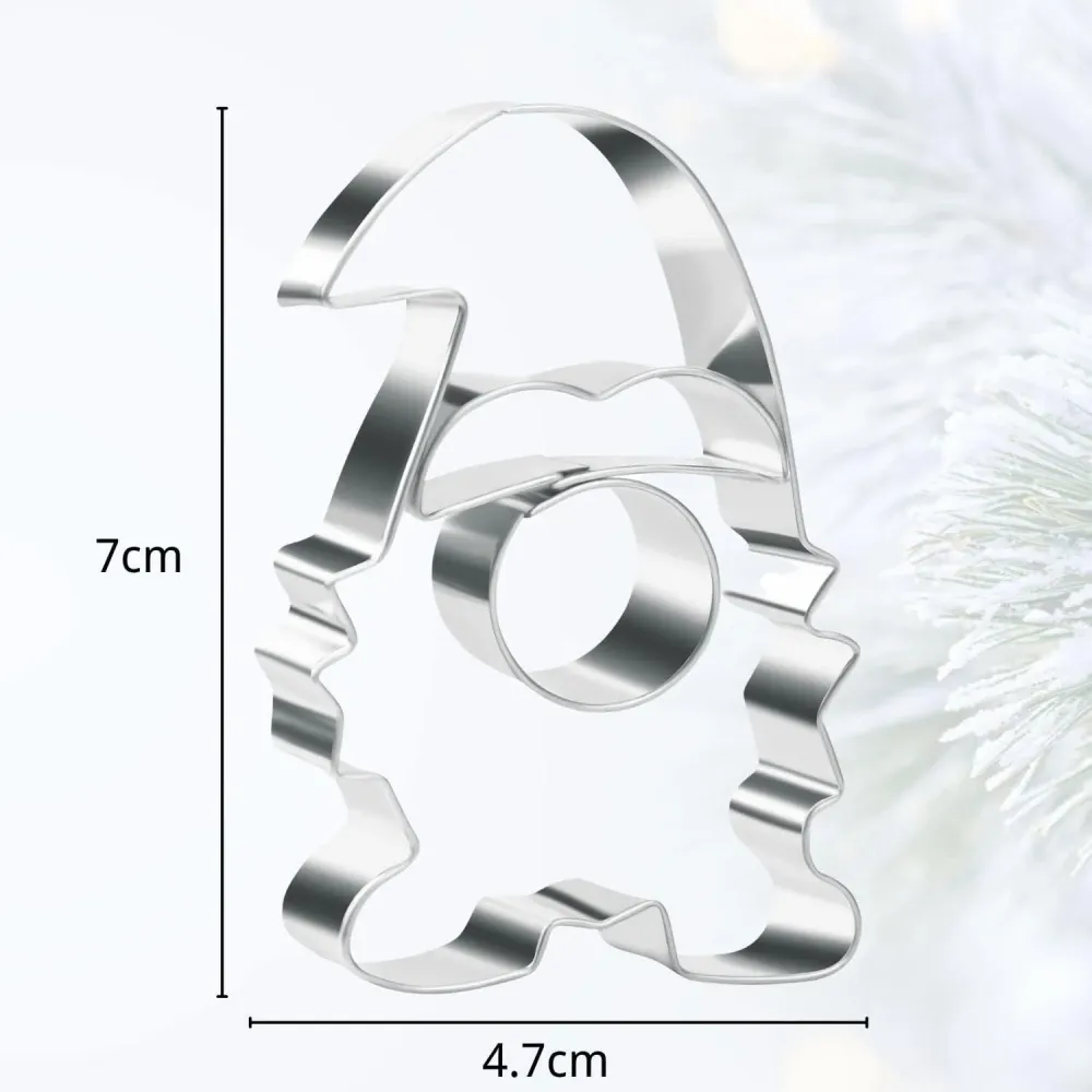 Wichtel Ausstechformen Edelstahl 3D Weihnachten Plätzchen