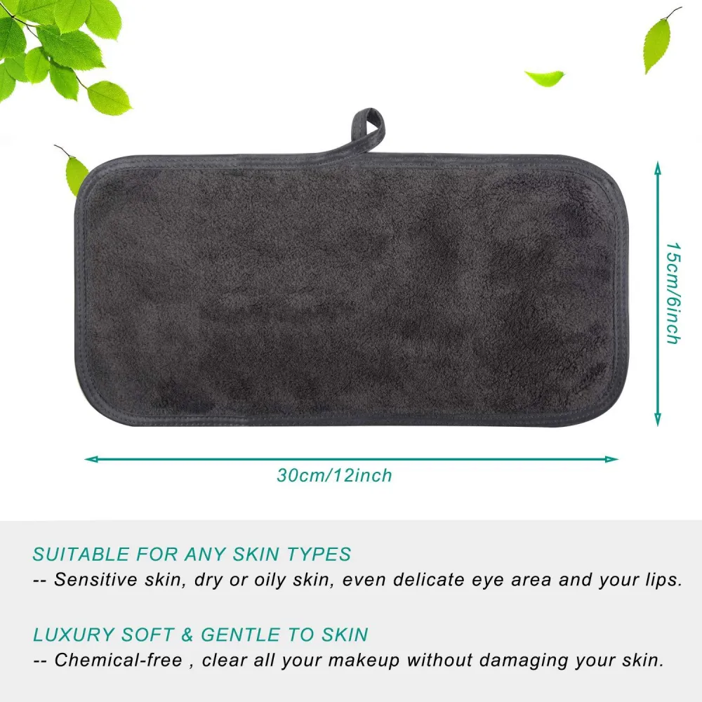 6er Pack Microfaser Waschlappen Make-up Entferner 15x30cm